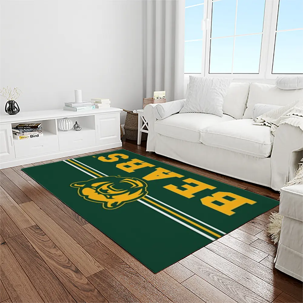 NCAA Baylor Bears Sport Basketball And Foolball Team Logo Rectangle Area Rug BB08