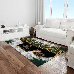 NCAA Baylor Bears Sport Basketball And Foolball Team Logo Rectangle Area Rug BB09