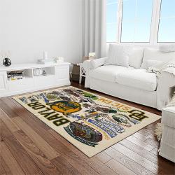 NCAA Baylor Bears Sport Basketball And Foolball Team Logo Rectangle Area Rug BB15