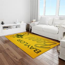 NCAA Baylor Bears Sport Basketball And Foolball Team Logo Rectangle Area Rug BB19