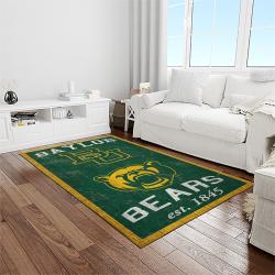 NCAA Baylor Bears Sport Basketball And Foolball Team Logo Rectangle Area Rug BB20