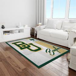NCAA Baylor Bears Sport Basketball And Foolball Team Logo Rectangle Area Rug BB26