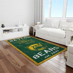 NCAA Baylor Bears Sport Basketball And Foolball Team Logo Rectangle Area Rug BB37