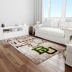 NCAA Baylor Bears Sport Basketball And Foolball Team Logo Rectangle Area Rug BB42