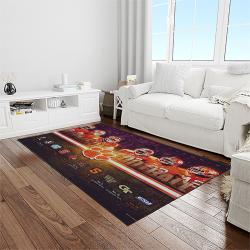 NCAA Clemson Tigers College Sport Basketball And Foolball Team Logo Rectangle Area Rug CT09