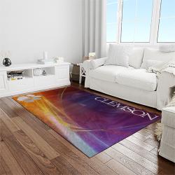 NCAA Clemson Tigers College Sport Basketball And Foolball Team Logo Rectangle Area Rug CT30