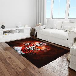 NCAA Clemson Tigers College Sport Basketball And Foolball Team Logo Rectangle Area Rug CT34