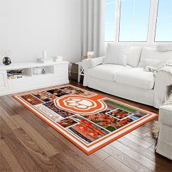 NCAA Clemson Tigers College Sport Basketball And Foolball Team Logo Rectangle Area Rug CT46