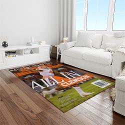 NCAA Clemson Tigers College Sport Basketball And Foolball Team Logo Rectangle Area Rug CT54