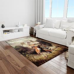 NCAA Clemson Tigers College Sport Basketball And Foolball Team Logo Rectangle Area Rug CT70