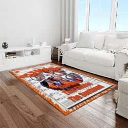 NCAA Clemson Tigers College Sport Basketball And Foolball Team Logo Rectangle Area Rug CT77