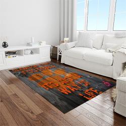 NCAA Clemson Tigers College Sport Basketball And Foolball Team Logo Rectangle Area Rug CT80