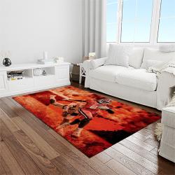 NCAA Clemson Tigers College Sport Basketball And Foolball Team Logo Rectangle Area Rug CT85