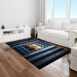 NCAA Duke Blue Devils College Sport Basketball And Foolball Team Logo Rectangle Area Rug DBS04
