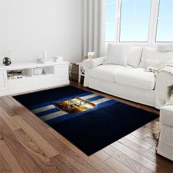 NCAA Duke Blue Devils College Sport Basketball And Foolball Team Logo Rectangle Area Rug DBS05