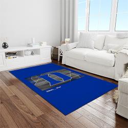 NCAA Duke Blue Devils College Sport Basketball And Foolball Team Logo Rectangle Area Rug DBS13