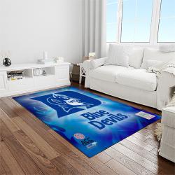 NCAA Duke Blue Devils College Sport Basketball And Foolball Team Logo Rectangle Area Rug DBS20