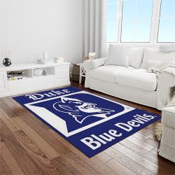 NCAA Duke Blue Devils College Sport Basketball And Foolball Team Logo Rectangle Area Rug DBS26