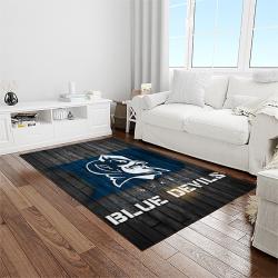 NCAA Duke Blue Devils College Sport Basketball And Foolball Team Logo Rectangle Area Rug DBS27