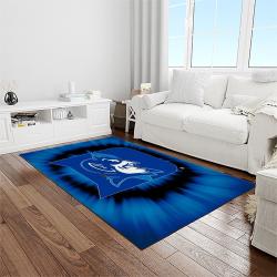 NCAA Duke Blue Devils College Sport Basketball And Foolball Team Logo Rectangle Area Rug DBS30