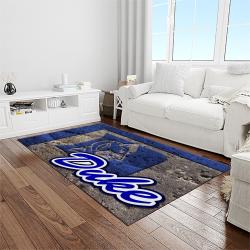 NCAA Duke Blue Devils College Sport Basketball And Foolball Team Logo Rectangle Area Rug DBS32