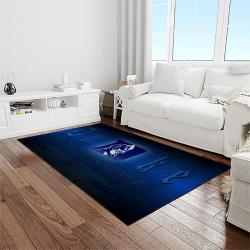 NCAA Duke Blue Devils College Sport Basketball And Foolball Team Logo Rectangle Area Rug DBS37