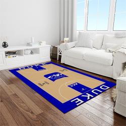 NCAA Duke Blue Devils College Sport Basketball And Foolball Team Logo Rectangle Area Rug DBS43