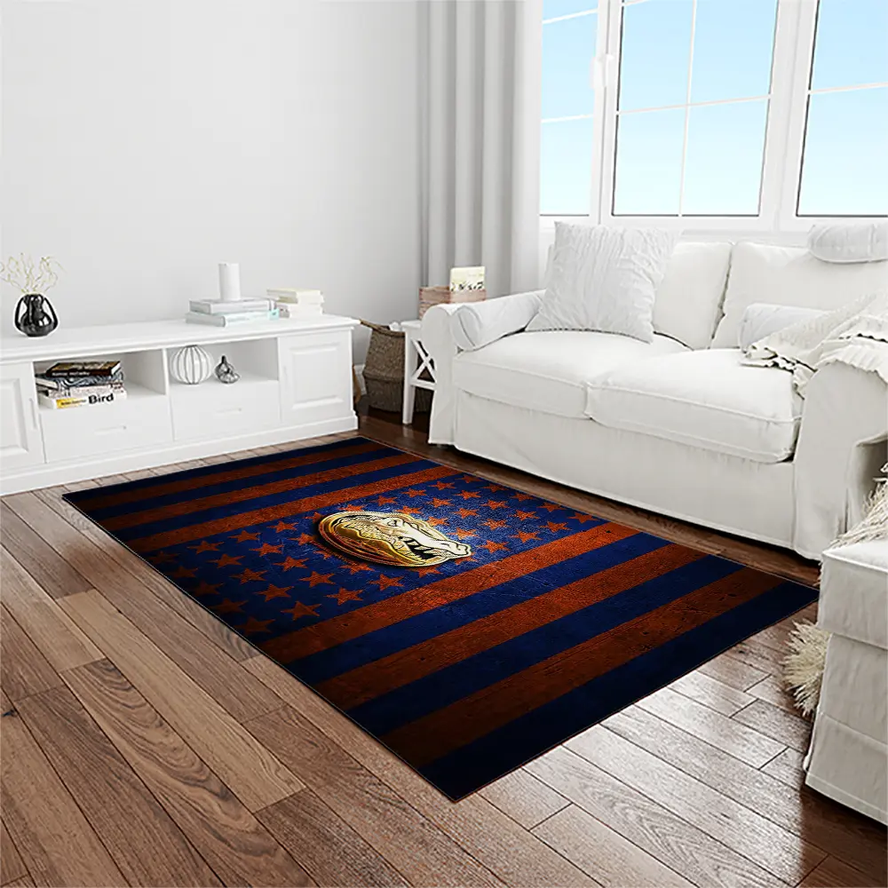 NCAA Florida Gators College Sport Basketball And Foolball Team Logo Rectangle Area Rug FG01
