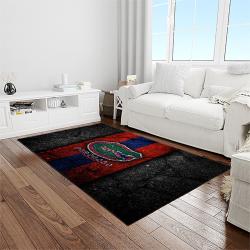 NCAA Florida Gators College Sport Basketball And Foolball Team Logo Rectangle Area Rug FG03