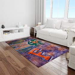 NCAA Florida Gators College Sport Basketball And Foolball Team Logo Rectangle Area Rug FG07