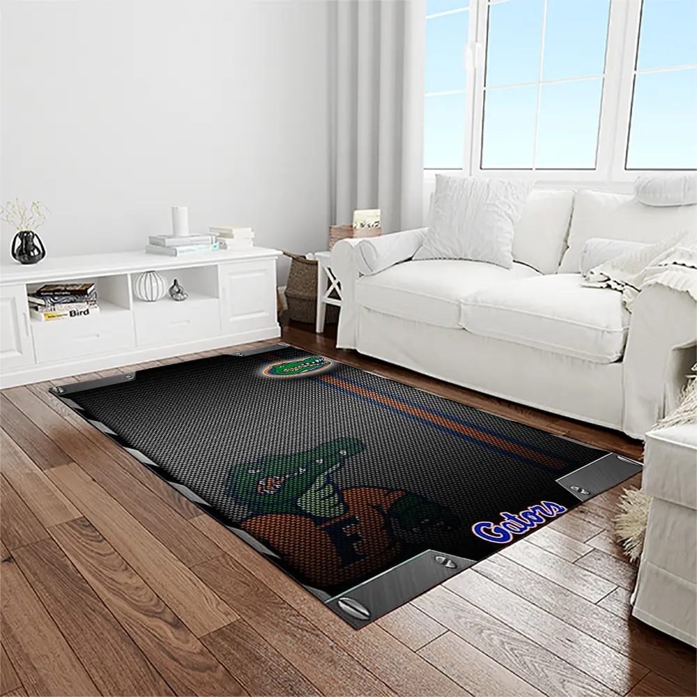 NCAA Florida Gators College Sport Basketball And Foolball Team Logo Rectangle Area Rug FG08