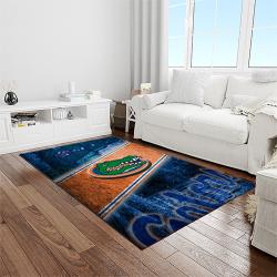 NCAA Florida Gators College Sport Basketball And Foolball Team Logo Rectangle Area Rug FG10