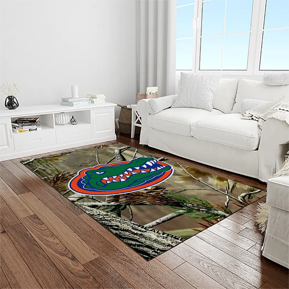 NCAA Florida Gators College Sport Basketball And Foolball Team Logo Rectangle Area Rug FG12