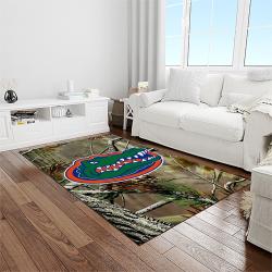 NCAA Florida Gators College Sport Basketball And Foolball Team Logo Rectangle Area Rug FG12