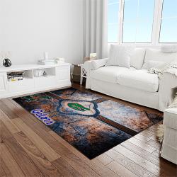 NCAA Florida Gators College Sport Basketball And Foolball Team Logo Rectangle Area Rug FG13
