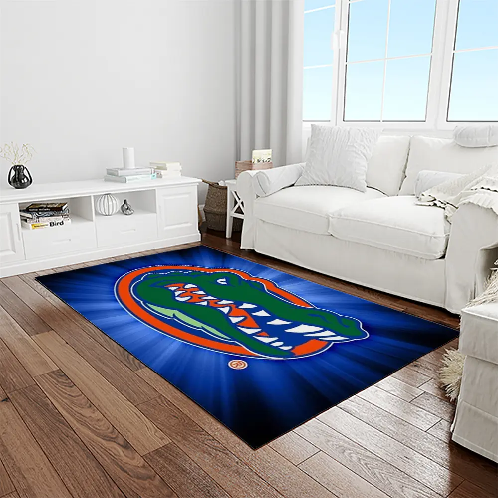 NCAA Florida Gators College Sport Basketball And Foolball Team Logo Rectangle Area Rug FG17