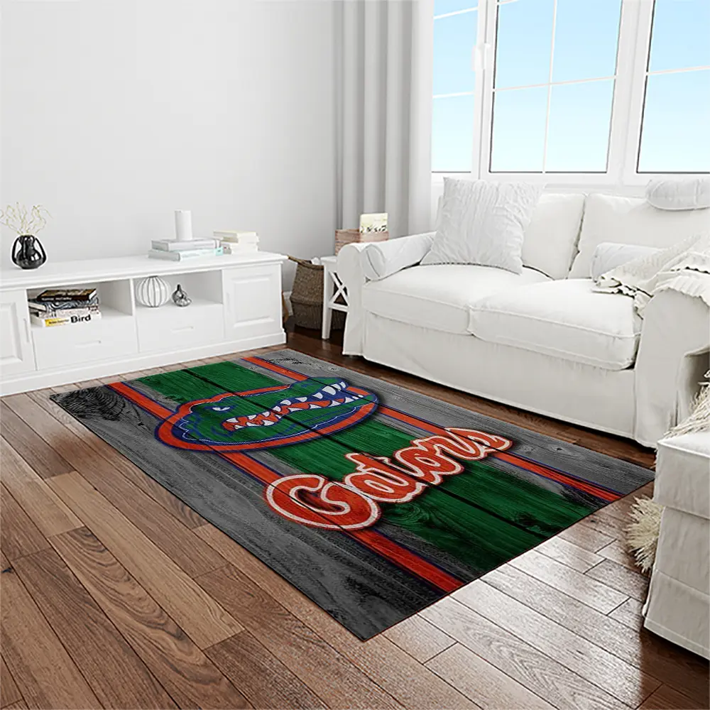 NCAA Florida Gators College Sport Basketball And Foolball Team Logo Rectangle Area Rug FG21