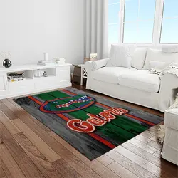 NCAA Florida Gators College Sport Basketball And Foolball Team Logo Rectangle Area Rug FG21