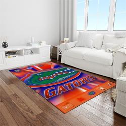 NCAA Florida Gators College Sport Basketball And Foolball Team Logo Rectangle Area Rug FG25