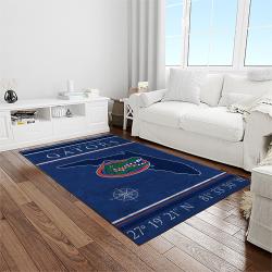 NCAA Florida Gators College Sport Basketball And Foolball Team Logo Rectangle Area Rug FG30