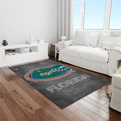 NCAA Florida Gators College Sport Basketball And Foolball Team Logo Rectangle Area Rug FG33