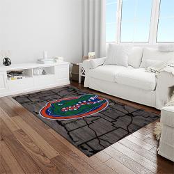 NCAA Florida Gators College Sport Basketball And Foolball Team Logo Rectangle Area Rug FG34