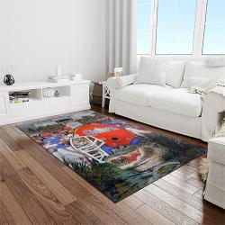 NCAA Florida Gators College Sport Basketball And Foolball Team Logo Rectangle Area Rug FG36