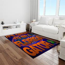 NCAA Florida Gators College Sport Basketball And Foolball Team Logo Rectangle Area Rug FG40