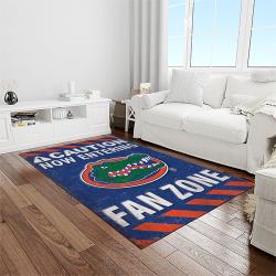 NCAA Florida Gators College Sport Basketball And Foolball Team Logo Rectangle Area Rug FG52