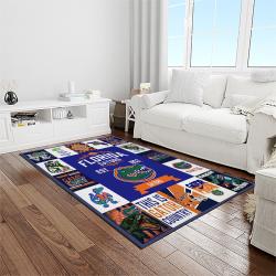 NCAA Florida Gators College Sport Basketball And Foolball Team Logo Rectangle Area Rug FG54