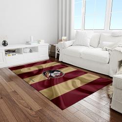 NCAA Florida State Seminoles Sport Basketball And Foolball Team Logo Rectangle Area Rug FSS04