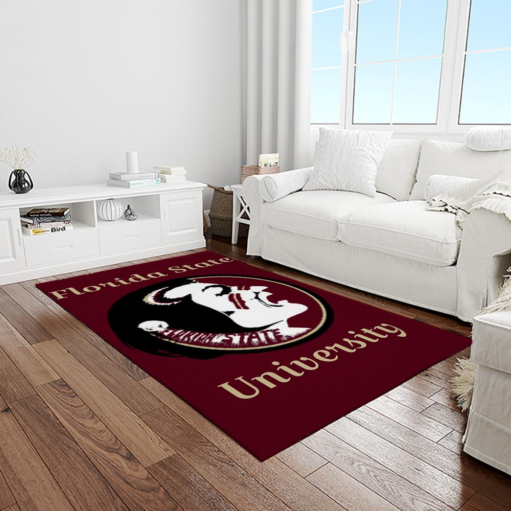 NCAA Florida State Seminoles Sport Basketball And Foolball Team Logo Rectangle Area Rug FSS16