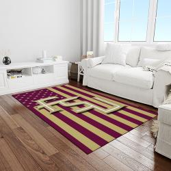 NCAA Florida State Seminoles Sport Basketball And Foolball Team Logo Rectangle Area Rug FSS28
