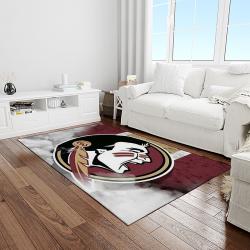 NCAA Florida State Seminoles Sport Basketball And Foolball Team Logo Rectangle Area Rug FSS30